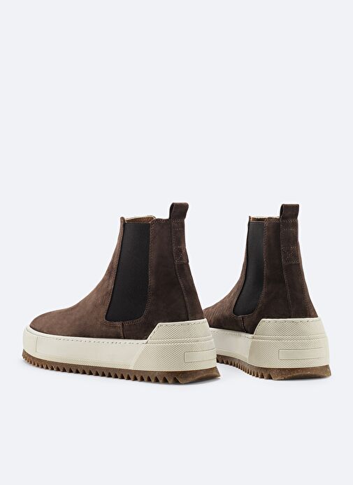 Erkek Kahve Deri Süet Bot B008009 - Görsel 5