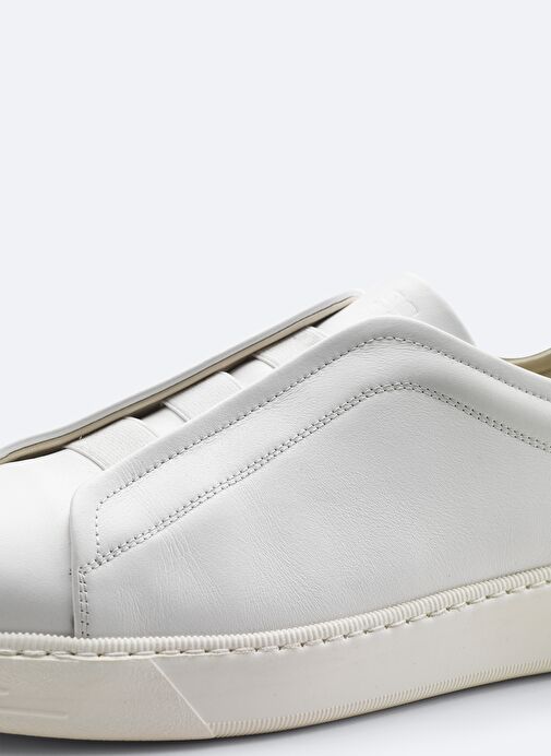 Erkek Beyaz Lastik Bantlı Casual Ayakkabı A51Y8001 - Görsel 3