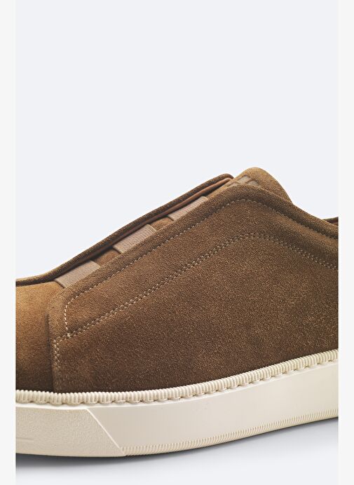 Erkek Kahve Lastik Bantlı Süet Casual Ayakkabı A51Y8002 - Görsel 3