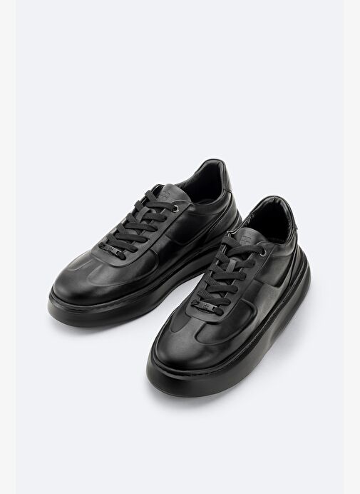 Erkek Siyah Deri Ayakkabı A52Y8019 - Görsel 3