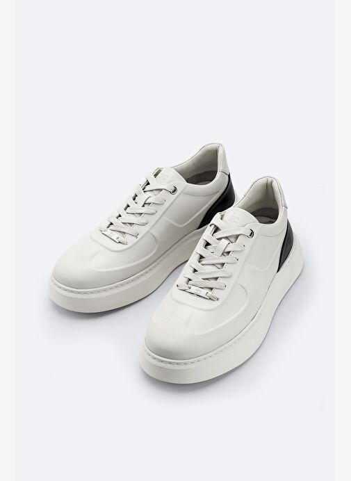 Erkek Beyaz Deri Ayakkabı A52Y8019 - Görsel 3