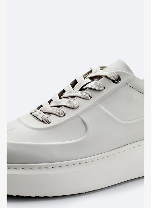 Erkek Beyaz Deri Ayakkabı A52Y8019 - Görsel 4