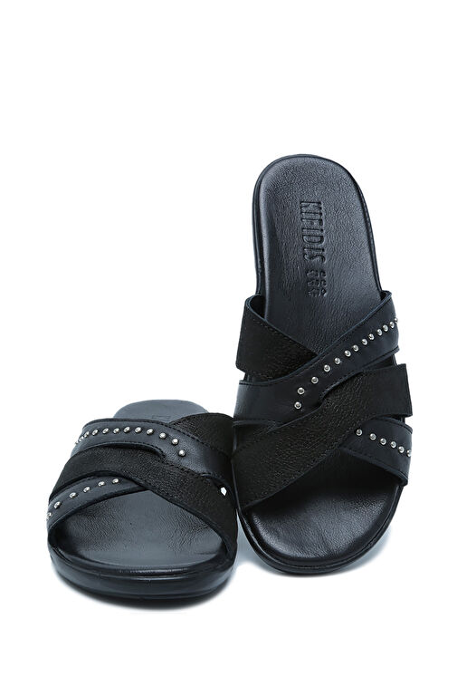 K1992-122 Kifidis Kadın Deri Terlik 36-41 - Görsel 4