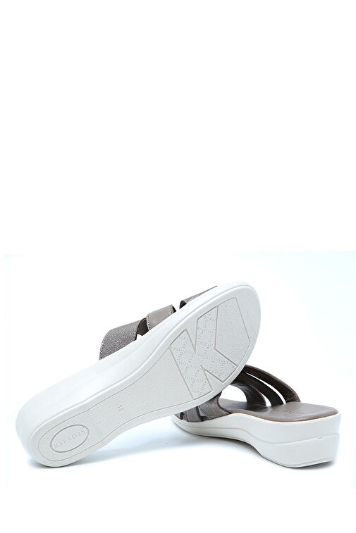 Kifidis Siyah Kadın Deri Terlik 12KFA1TERK00001 - Görsel 5