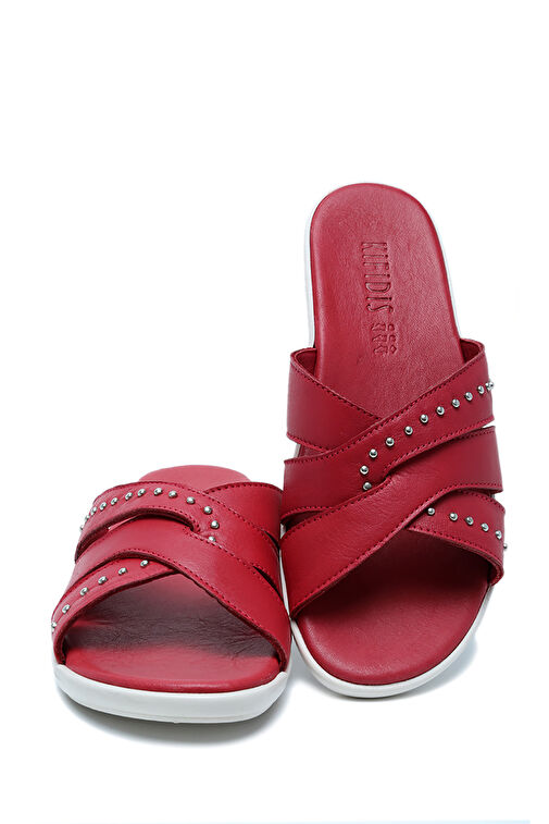 K1992-122 Kifidis Kadın Deri Terlik 36-41 - Görsel 4