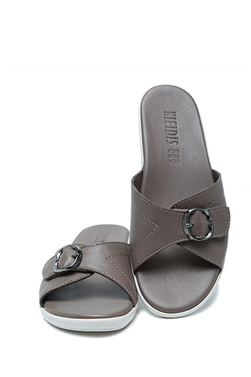 K1992-123 Kifidis Kadın Deri Terlik 36-41 - Görsel 4