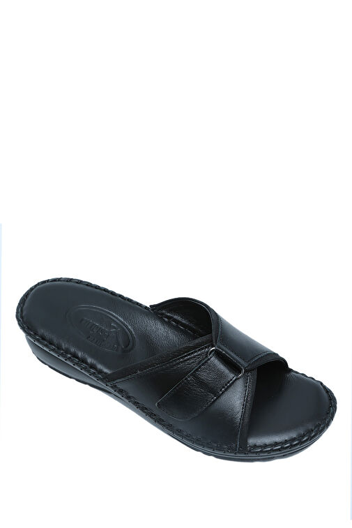 KHM110 Kifidis Assos Kadın Tek Bantlı Deri Terlik 36-41 - Görsel 3