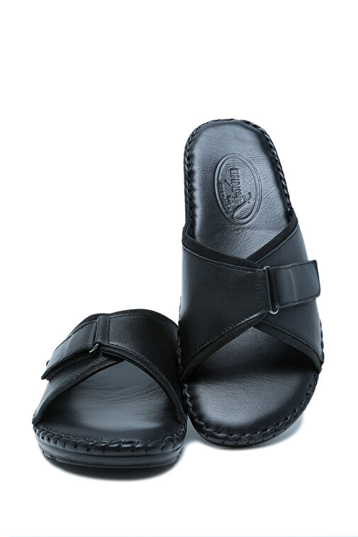 KHM110 Kifidis Assos Kadın Tek Bantlı Deri Terlik 36-41 - Görsel 4