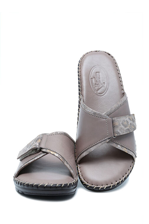 Kifidis Mavi Kadın Deri Terlik 12HND1TERK00001 - Görsel 4