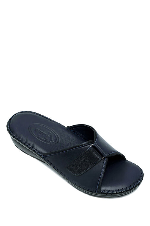 KHM110 Kifidis Assos Kadın Tek Bantlı Deri Terlik 36-41 - Görsel 3