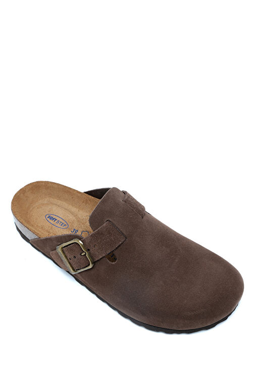 Kifidis Kahverengi Kadın Süet Terlik 12KST1TERK00002 - Görsel 2