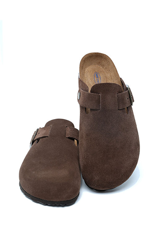 Kifidis Kahverengi Kadın Süet Terlik 12KST1TERK00002 - Görsel 3