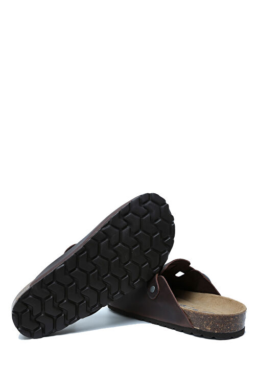 Kifidis Siyah Kadın Deri Terlik 10KST1TERK00003 - Görsel 4