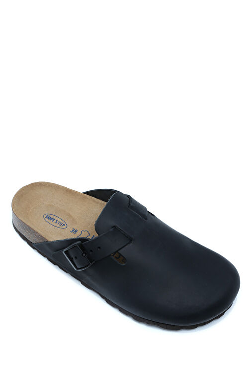 K00863DK Kifidis Soft Step Kadın Deri Sabo Mantar Terlik 36-41 - Görsel 2