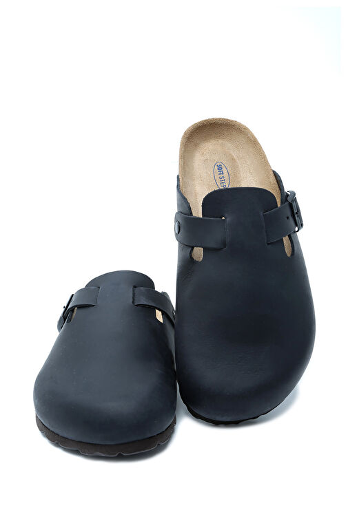 K00863DK Kifidis Soft Step Kadın Deri Sabo Mantar Terlik 36-41 - Görsel 3