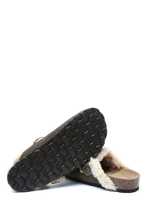 K14207-029SD Kifidis Soft Step Kadın Süet Deri Sabo Mantar Terlik 36-41 - Görsel 4