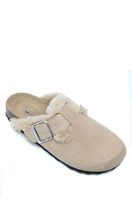 Kifidis Bej Kadın Süet Terlik 10KST1TERK00004 - Görsel 2