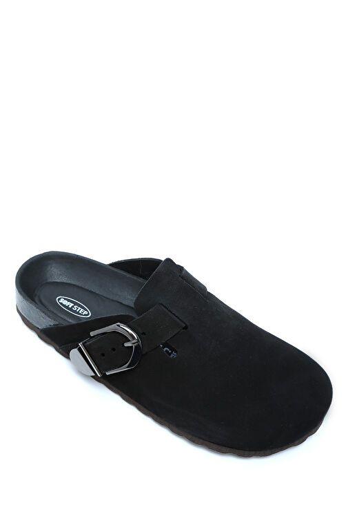 K14616SD Kifidis Soft Step Kadın Süet Deri Sabo Mantar Terlik 36-41 - Görsel 2