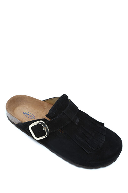 K14742SD Kifidis Soft Step Kadın Süet Deri Sabo Mantar Terlik 36-41 - Görsel 2