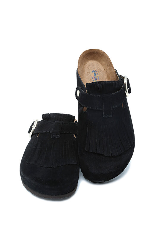 K14742SD Kifidis Soft Step Kadın Süet Deri Sabo Mantar Terlik 36-41 - Görsel 3