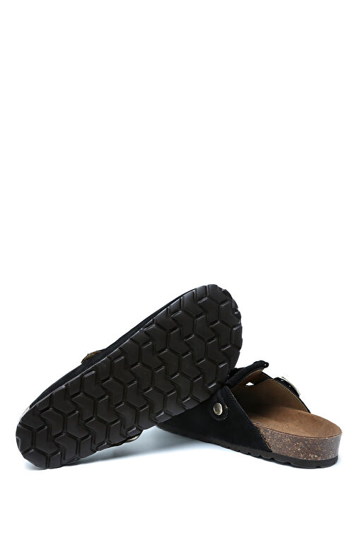 K14742SD Kifidis Soft Step Kadın Süet Deri Sabo Mantar Terlik 36-41 - Görsel 4