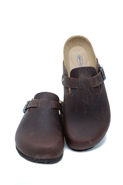 K13808DE Kifidis Soft Step Erkek Deri Sabo Mantar Terlik 40-46 - Görsel 4