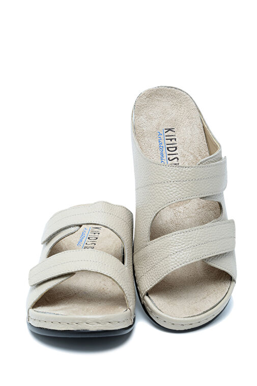 KA101902 Kifidis Kadın İçi Çıkabilen Anatomik Deri Terlik 36-41 - Görsel 4