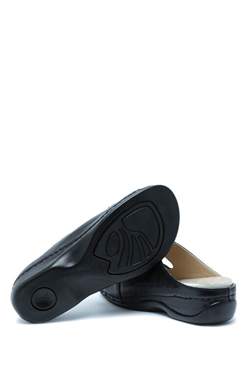 Kifidis Lacivert Kadın Deri Terlik 12ÖZK1TERK00006 - Görsel 3