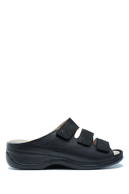 Kifidis Mavi Kadın Deri Terlik 12ÖZK1TERK00007 - Görsel 2