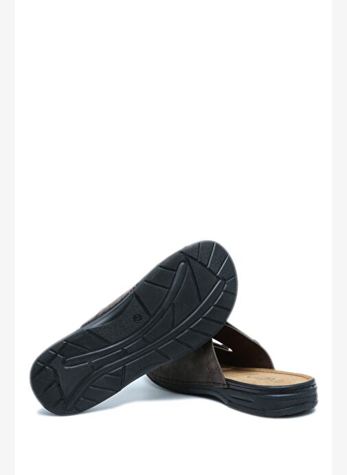 SIB4412 Kifidis-Natura Erkek Çift Bantlı Anatomik Deri Terlik 40-45 - Görsel 4