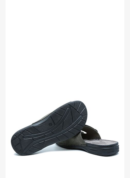 SIB4412 Kifidis-Natura Erkek Çift Bantlı Anatomik Deri Terlik 40-45 - Görsel 4