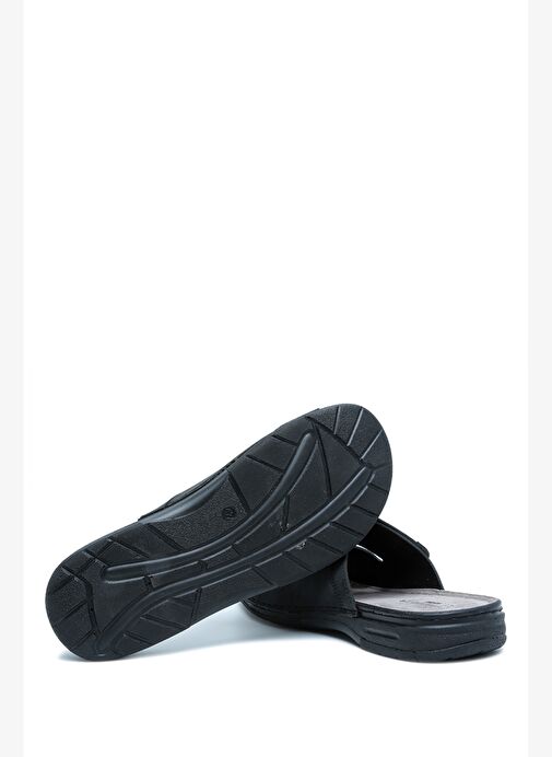 SIB4412 Kifidis-Natura Erkek Çift Bantlı Anatomik Deri Terlik 40-45 - Görsel 4