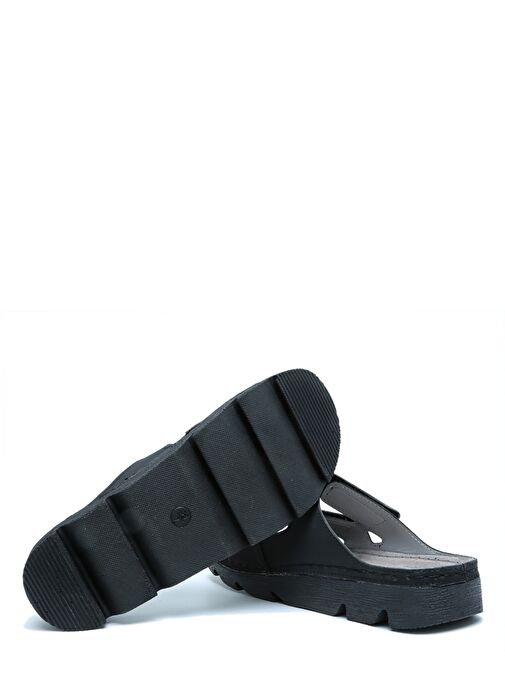 SIB220511 Kifidis-Natura Kadın Taşlı Anatomik Deri Terlik 36-41 - Görsel 4