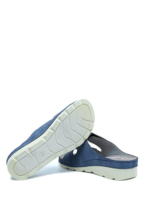 SIB160147 Kifidis-Natura Kadın Çift Bantlı Anatomik Deri Terlik 36-41 - Görsel 4