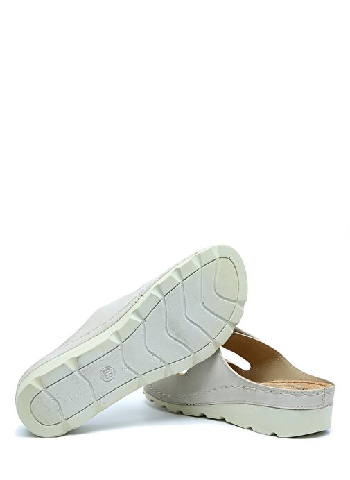 SIB160147 Kifidis-Natura Kadın Çift Bantlı Anatomik Deri Terlik 36-41 - Görsel 4