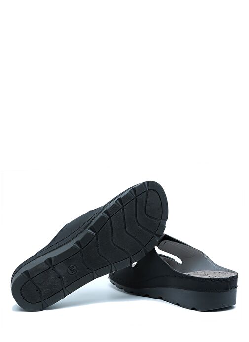 SIB160147 Kifidis-Natura Kadın Çift Bantlı Anatomik Deri Terlik 36-41 - Görsel 4