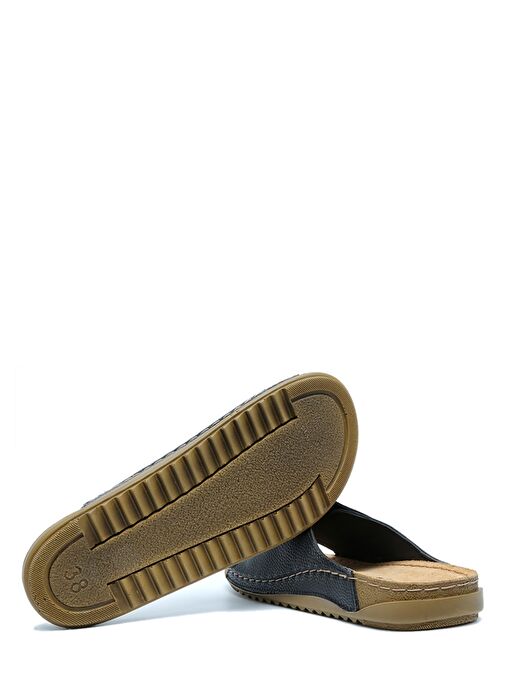 SIB213622 Kifidis-Natura Kadın Tek Bantlı Anatomik Deri Terlik 36-41 - Görsel 4