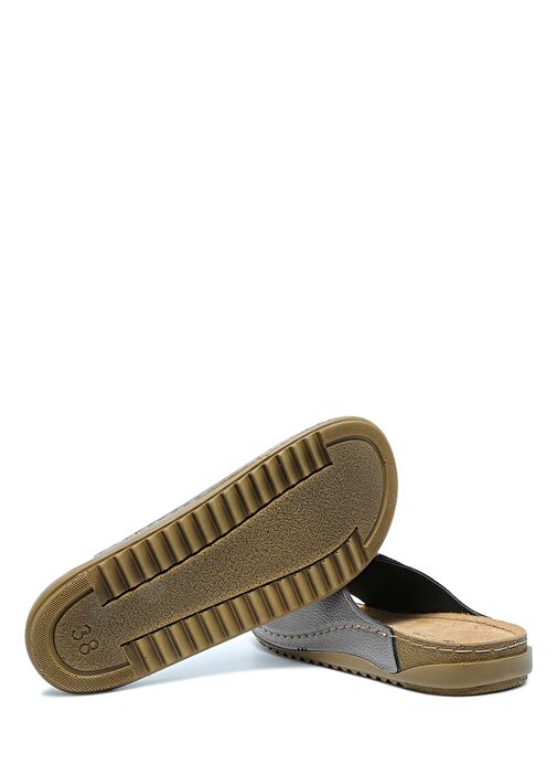 SIB213622 Kifidis-Natura Kadın Tek Bantlı Anatomik Deri Terlik 36-41 - Görsel 4