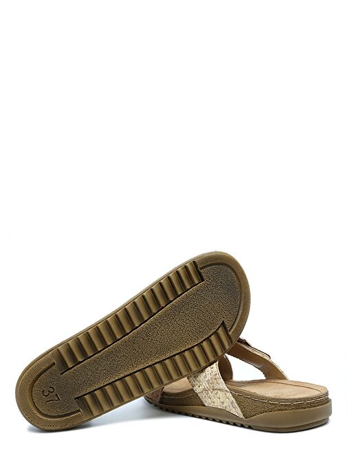 SIB213628 Kifidis-Natura Kadın Tokalı Anatomik Deri Terlik 36-41 - Görsel 4