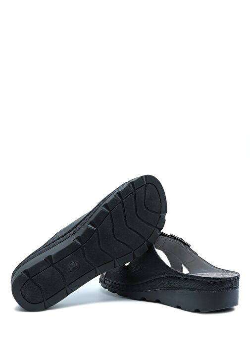 SIB160117-V2 Kifidis-Natura Kadın Çift Bantlı Anatomik Deri Terlik 36-41 - Görsel 4