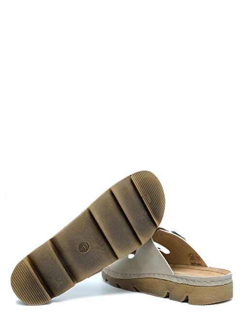 SIB220517-V2 Kifidis-Natura Kadın Çift Bantlı Anatomik Deri Terlik 36-41 - Görsel 4