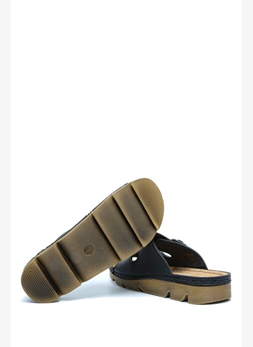 SIB220517-V2 Kifidis-Natura Kadın Çift Bantlı Anatomik Deri Terlik 36-41 - Görsel 4