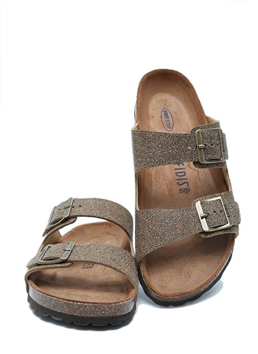 K15011 Kifidis Soft Step Kadın Çift Bantlı Mantar Terlik 36-41 - Görsel 3