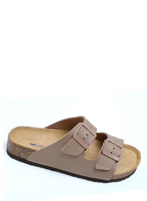 KS10260SK Kifidis Soft Step Kadın Çift Bantlı Mantar Terlik 36-41 - Görsel 4