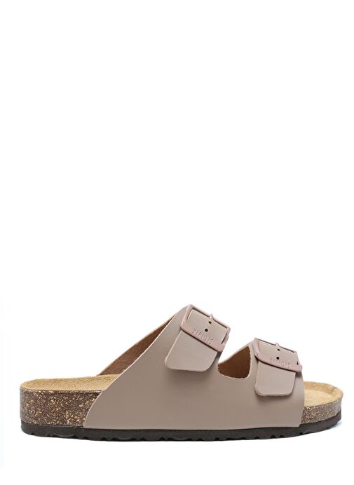 KS10260SK Kifidis Soft Step Kadın Çift Bantlı Mantar Terlik 36-41 - Görsel 2