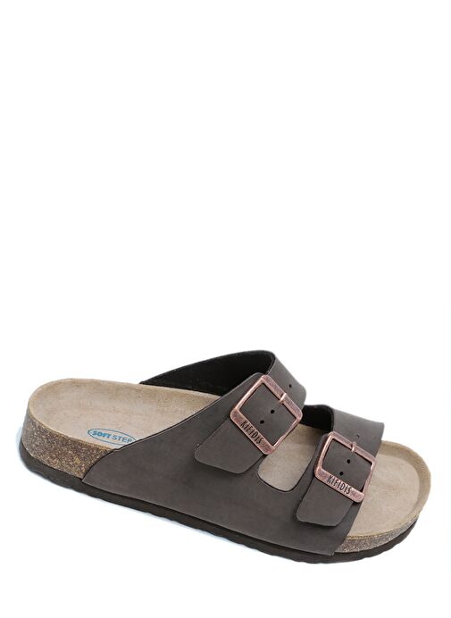 KS10260SK Kifidis Soft Step Kadın Çift Bantlı Mantar Terlik 36-41 - Görsel 4