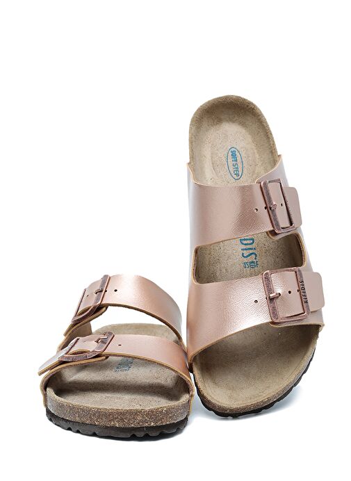 KS10260SK Kifidis Soft Step Kadın Çift Bantlı Mantar Terlik 36-41 - Görsel 3