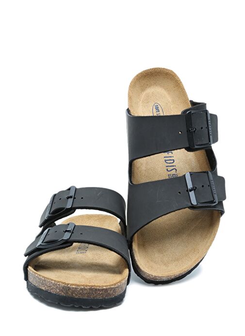 KS10260SK Kifidis Soft Step Kadın Çift Bantlı Mantar Terlik 36-41 - Görsel 3