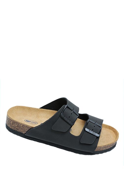 KS10260SK Kifidis Soft Step Kadın Çift Bantlı Mantar Terlik 36-41 - Görsel 4