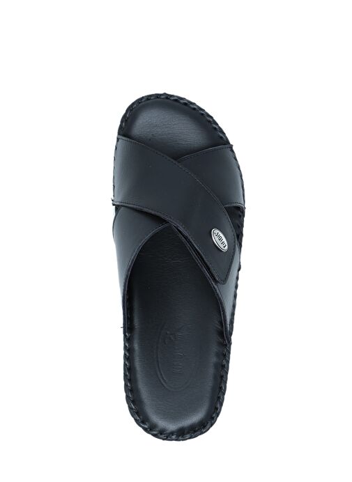 KHM108 Kifidis Samos Kadın Çapraz Bantlı Deri Terlik 36-41 - Görsel 4